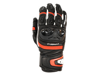 OXFORD Cypher 1.0 Short Leather MS Glove Black/Red/White
