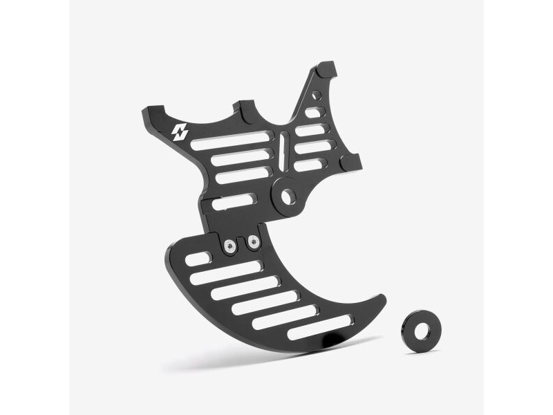 WHATEVERWHEELS Full-E Charged Rear Dual Brake Caliper And Disc Guard 200mm Black click to zoom image