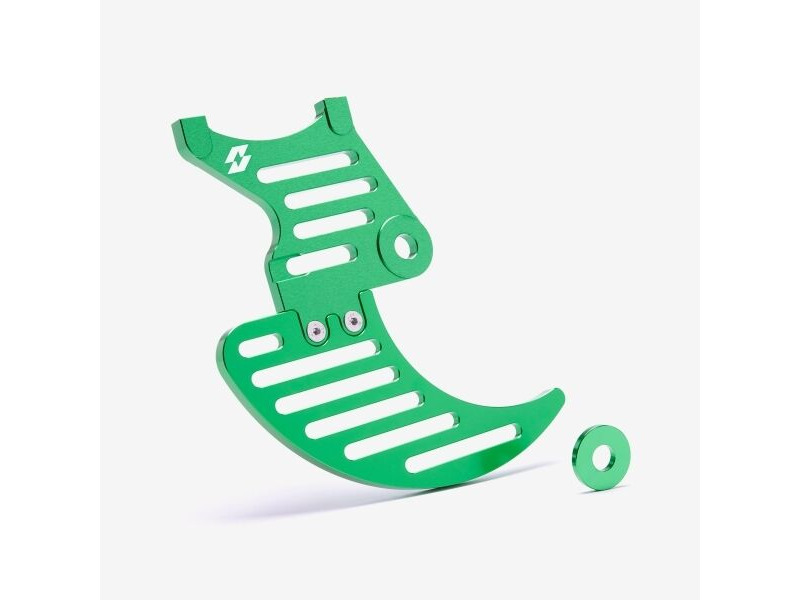 WHATEVERWHEELS Full-E Charged Brake Disc Guard 200mm Green click to zoom image