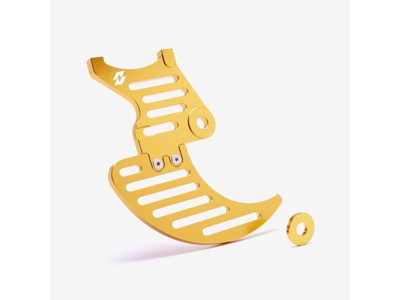 WHATEVERWHEELS Full-E Charged Brake Disc Guard 200mm Gold click to zoom image
