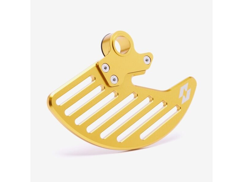 WHATEVERWHEELS Full-E Charged Front Brake Disc Guard 220mm Gold click to zoom image