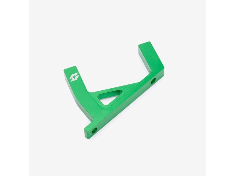 WHATEVERWHEELS Full-E Charged Front Aluminium Brake Disc Bracket Green click to zoom image