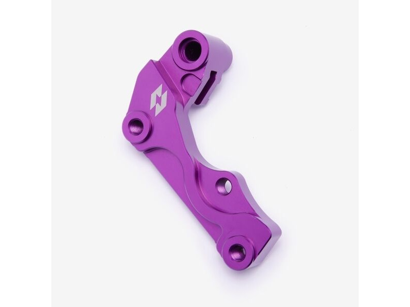 WHATEVERWHEELS Full-E Charged Front Purple Brake Disc Bracket for 270mm Oversize Floating Brake Disc click to zoom image
