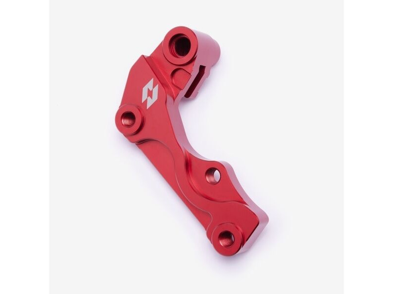 WHATEVERWHEELS Full-E Charged Front Red Brake Disc Bracket for 270mm Oversize Floating Brake Disc click to zoom image