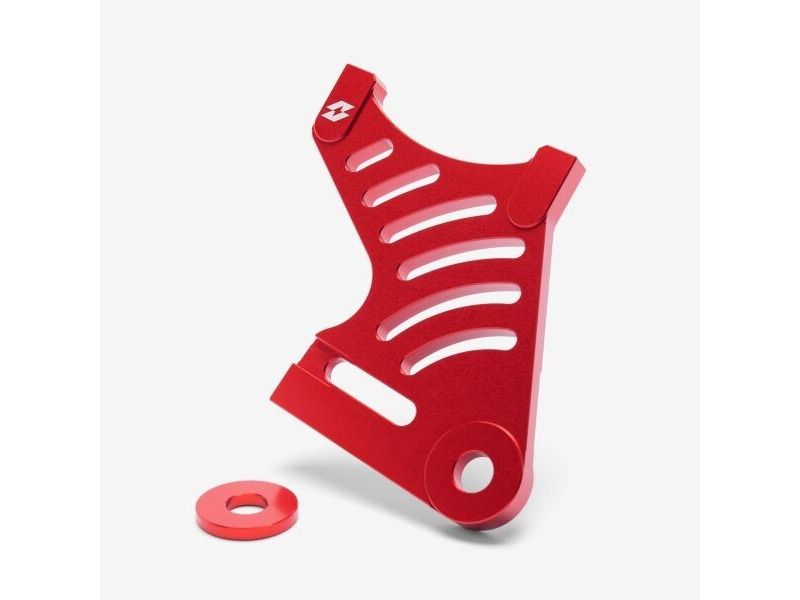 WHATEVERWHEELS Full-E Charged Rear Brake Disc Bracket Aluminium 250mm Red click to zoom image