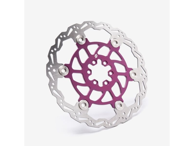 WHATEVERWHEELS Full-E Charged Front Brake Disc 200mm Purple click to zoom image