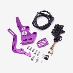 WHATEVERWHEELS Full-E Charged Rear Hydraulic Foot Brake Purple 