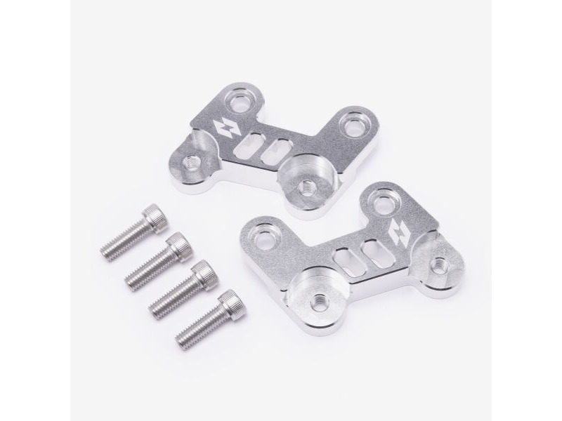 WHATEVERWHEELS Full-E Charged Footpeg Lowering Bracket Silver click to zoom image