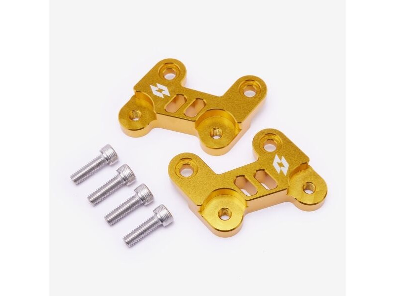 WHATEVERWHEELS Full-E Charged Footpeg Lowering Bracket Gold click to zoom image