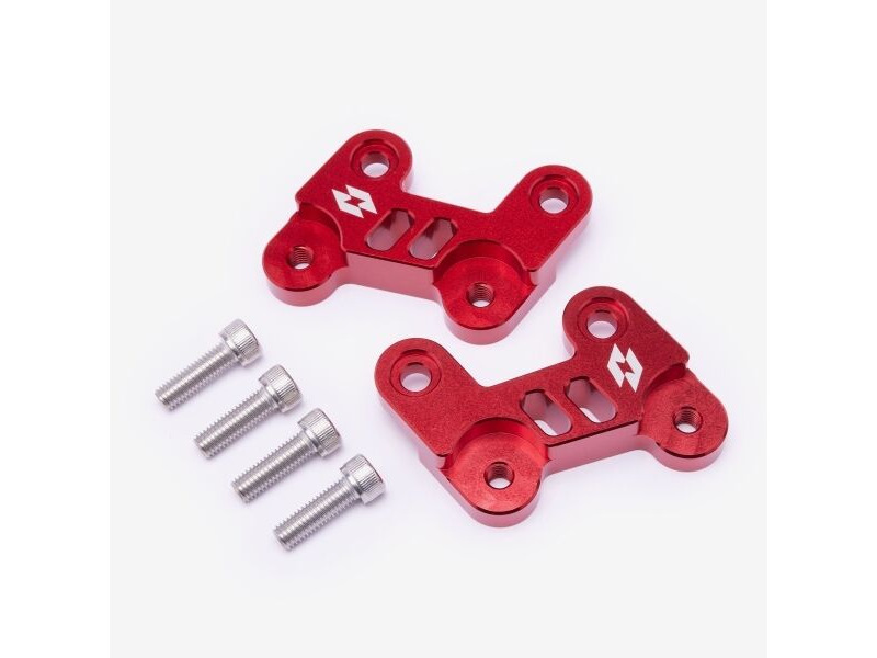 WHATEVERWHEELS Full-E Charged Footpeg Lowering Bracket Red click to zoom image