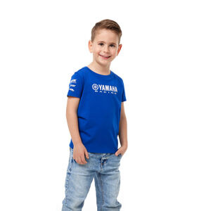 YAMAHA Paddock Blue Essentials T-Shirts 104cm 3/4 YRS Blue  click to zoom image
