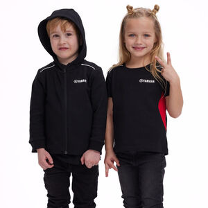 YAMAHA REVS Zip Hoodie - Kids 116cm 5/6 YRS Black  click to zoom image