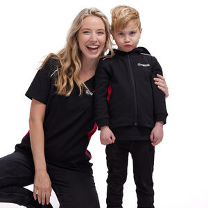 YAMAHA REVS Zip Hoodie - Kids 128cm 7/8 YRS Black  click to zoom image