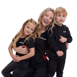 YAMAHA REVS Zip Hoodie - Kids 140cm 9/10 YRS Black  click to zoom image