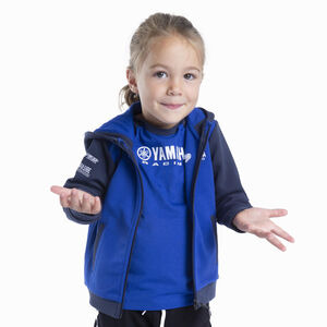 YAMAHA Paddock Blue Hoodie - Kids 104cm 3/4 YRS Black  click to zoom image
