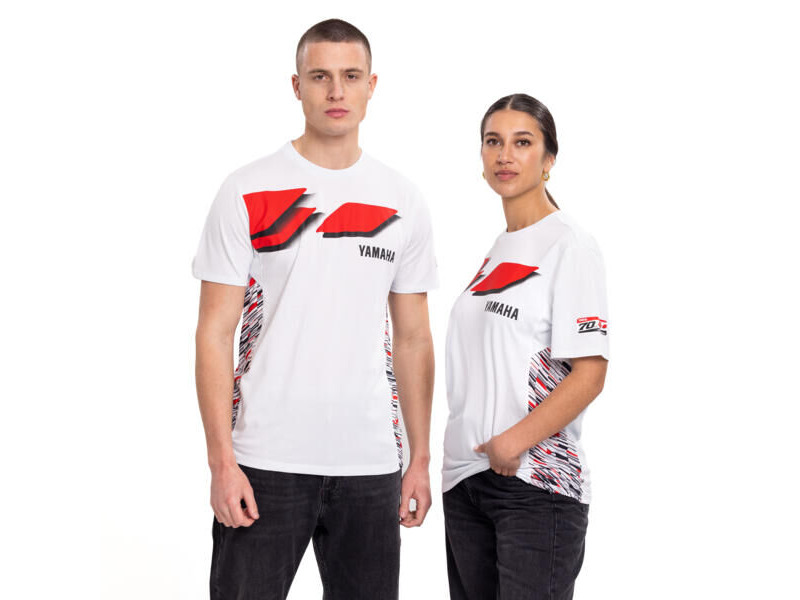 YAMAHA 70th Anniversary T-shirt - Unisex click to zoom image
