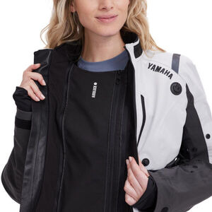 YAMAHA Sports Touring Riding Jacket - Womens M Grey/Black  click to zoom image