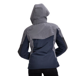 YAMAHA Scooter Riding Jacket - Womens M Grey / Blue  click to zoom image