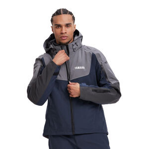 YAMAHA Scooter Riding Jacket - Mens XL Grey / Blue  click to zoom image