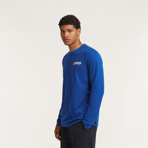 YAMAHA Paddock Blue Team Long Sleeve T-Shirt - Mens click to zoom image
