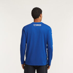 YAMAHA Paddock Blue Team Long Sleeve T-Shirt - Mens M  click to zoom image