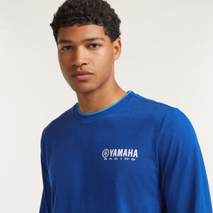 YAMAHA Paddock Blue Team Long Sleeve T-Shirt - Mens L  click to zoom image