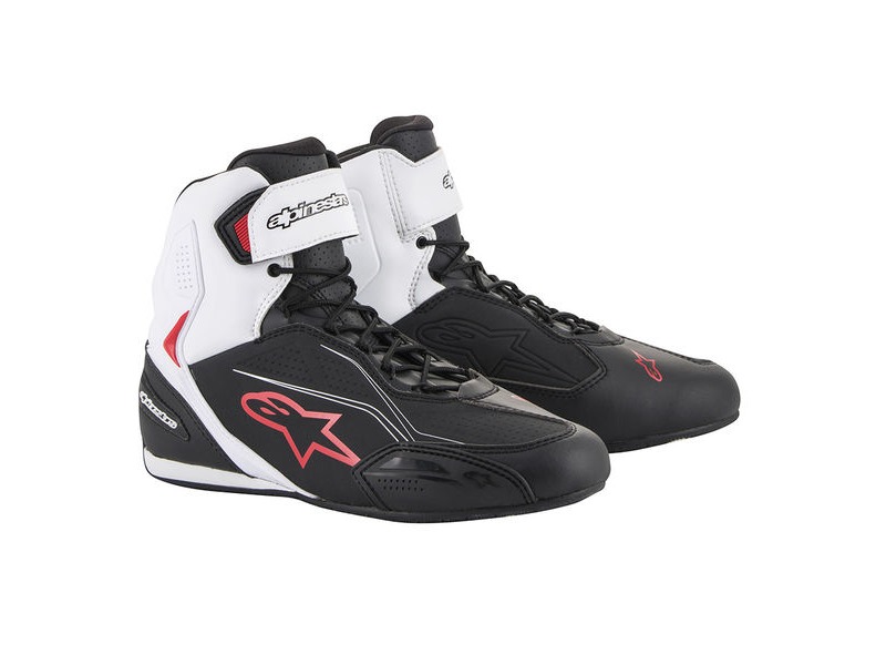 ALPINESTARS Faster-3 Shoes Blk/W/Red click to zoom image
