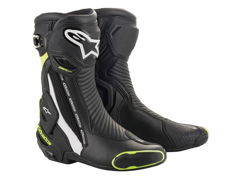 ALPINESTARS Smx Plus V2 Boots Blk/W/Yell/Fluo click to zoom image