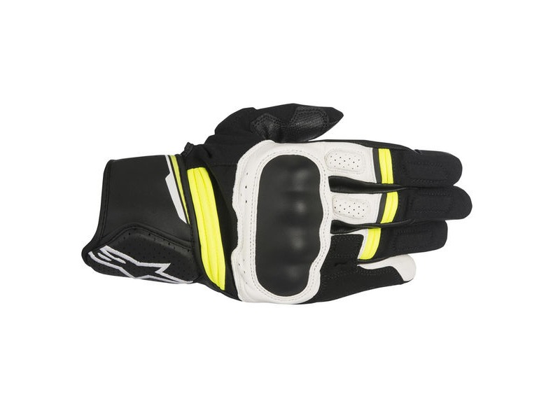 ALPINESTARS Booster Glove Black White Yellow Fluo click to zoom image