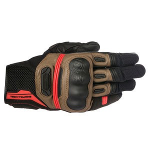 ALPINESTARS Highlands Glove Black Tobacco Brown Red 