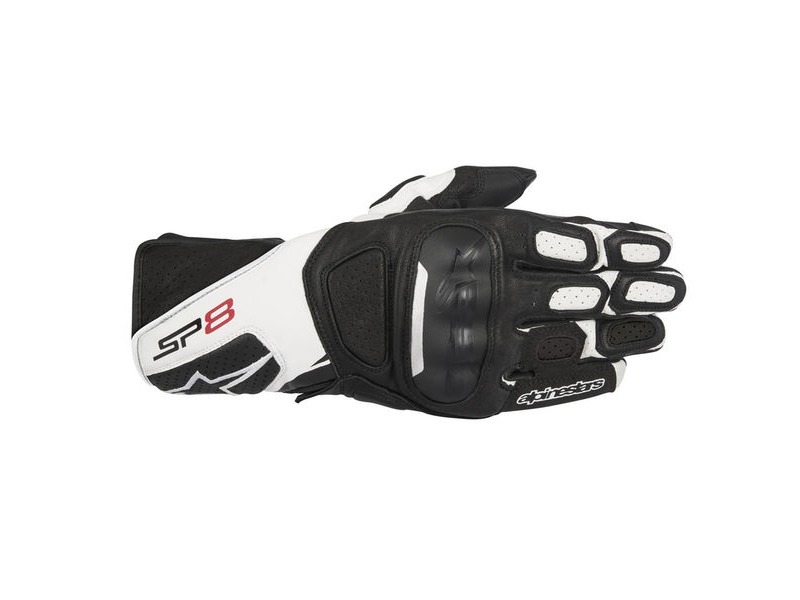 ALPINESTARS Sp-8 V2 Gloves Black White click to zoom image