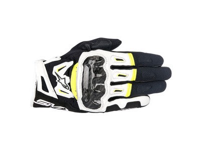 ALPINESTARS SMX-2 Air Carbon V2 Glove Black White Yellow Fluo