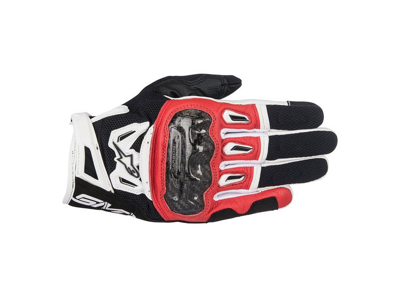 ALPINESTARS SMX-2 Air Carbon V2 Glove Black Red White click to zoom image