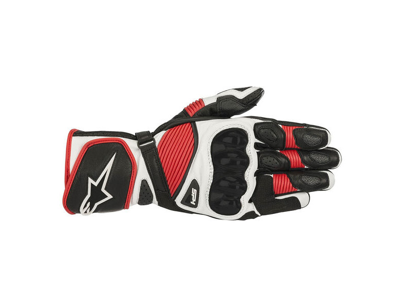 ALPINESTARS Sp-1 V2 Gloves Black White & Red click to zoom image