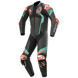 ALPINESTARS Atem v4 Leather 1 Pc Blk/Pet/Red/Flu 