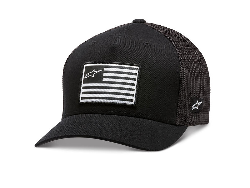 ALPINESTARS Flag Snapback Hat Black Black click to zoom image