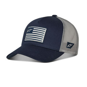 ALPINESTARS Flag Snapback Hat Navy Grey 