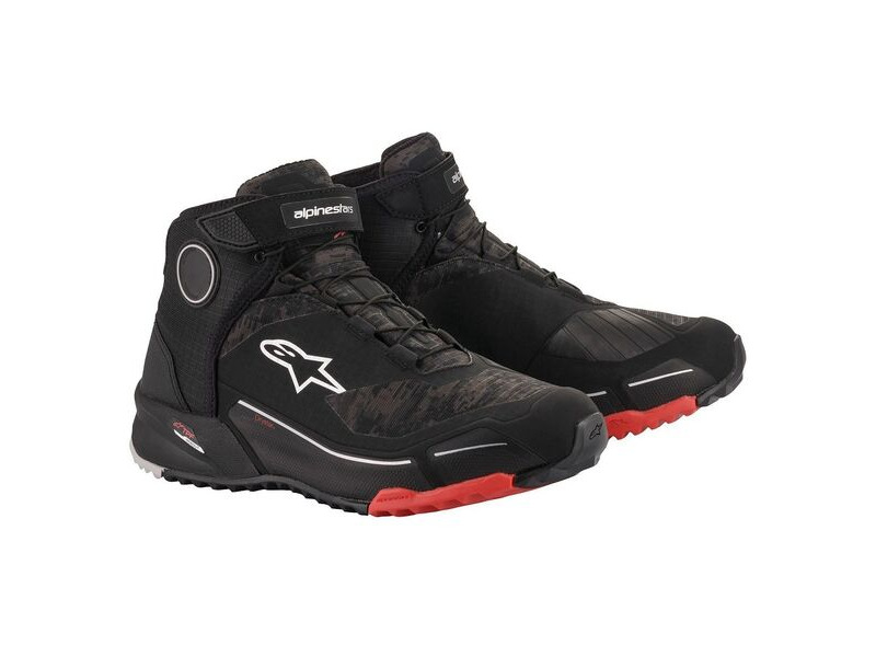 ALPINESTARS CR-X Drystar Riding Shoes Black Camo Red click to zoom image