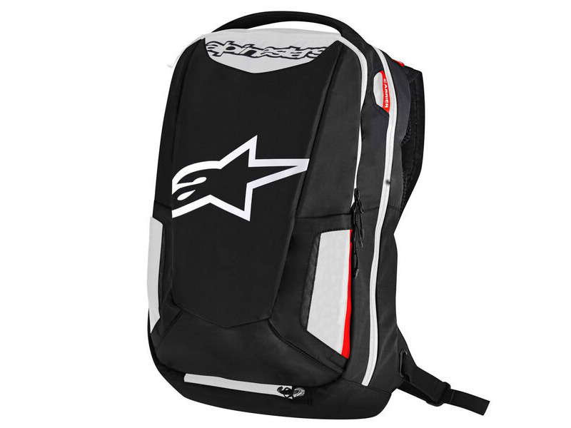 ALPINESTARS City Hunter Backpack Black/White/Red click to zoom image