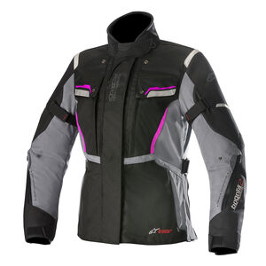 ALPINESTARS Stella Bogota V2 Drystar Jacket Black Dark Grey Fuchsia 