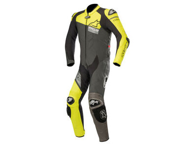 ALPINESTARS Gp Plus Venom Leather Suit Black Yellow Fluo Gray