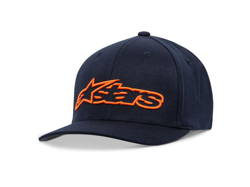 ALPINESTARS Blaze Flexfit Hat Navy/Orange S/M click to zoom image