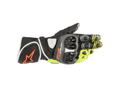 ALPINESTARS GP Plus R V2 Gloves Metal Grey Black Yell Red Fluo