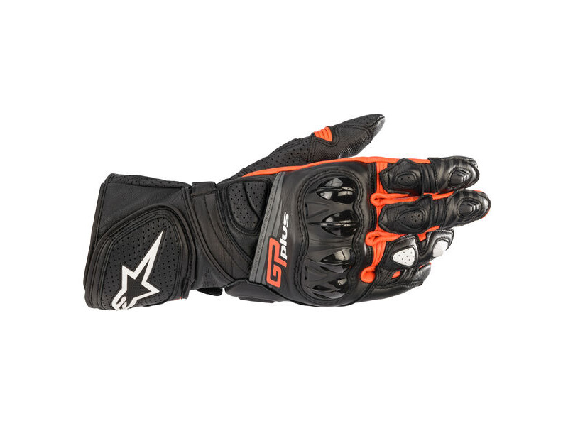 ALPINESTARS GP Plus R V2 Gloves Black Red Fluo click to zoom image