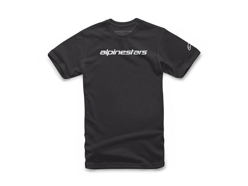 ALPINESTARS Linear Wordmark Tee Black Grey click to zoom image