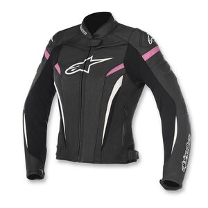 ALPINESTARS Stella GP Plus R V3 Leather Jacket Blk/Wht/Fuchsia 