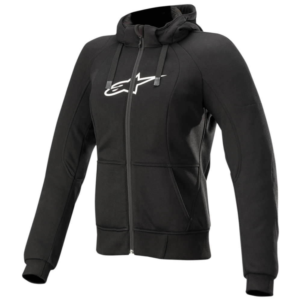 ALPINESTARS Stella Chrome Sport Hoodie Black 189.99 Casual Clothing HOODIES SWEATERS WHATEVERWHEELS LTD ATV Motorbike Scooter Centre Lancashire s Best For Quad Buggy 50cc 125cc Motorcycle and Moped Sa...
