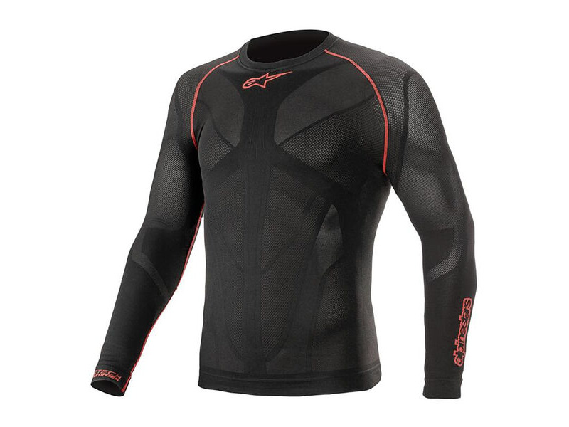 ALPINESTARS Tech V2 Top Long Sleeve Summer Black Red click to zoom image