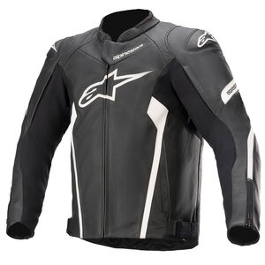 ALPINESTARS Faster V2 Leather Jacket Black White 