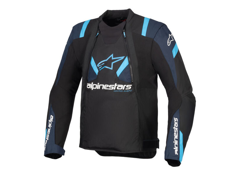ALPINESTARS T-Stunt Air Jacket Black Dark Blue Blithe Blue click to zoom image